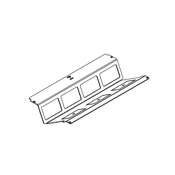 Produktbild WAD 146 402  -  Steckdoseneinsatz Typ 46, für 4 FLF, horizontal, leer